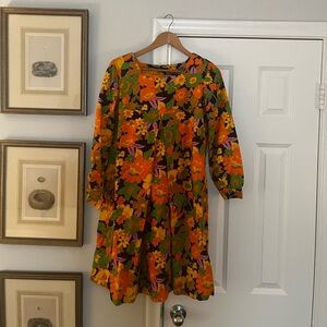 Vintage, multi-colored baby doll dress